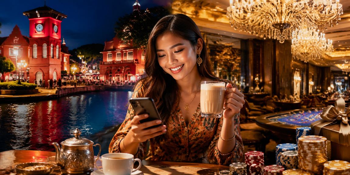 Pengguna Melaka mengakses kasino mudah alih platform 173 melalui telefon bimbit dengan antara muka Bahasa Melayu yang mesra